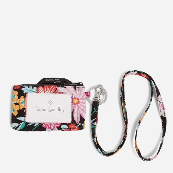 Vera Bradley Handbags - Vera Bradley Factory Style Zip ID & Lanyard Tangerine Twist nwt